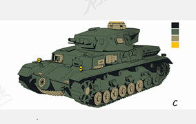 坦克车插画图片壁纸